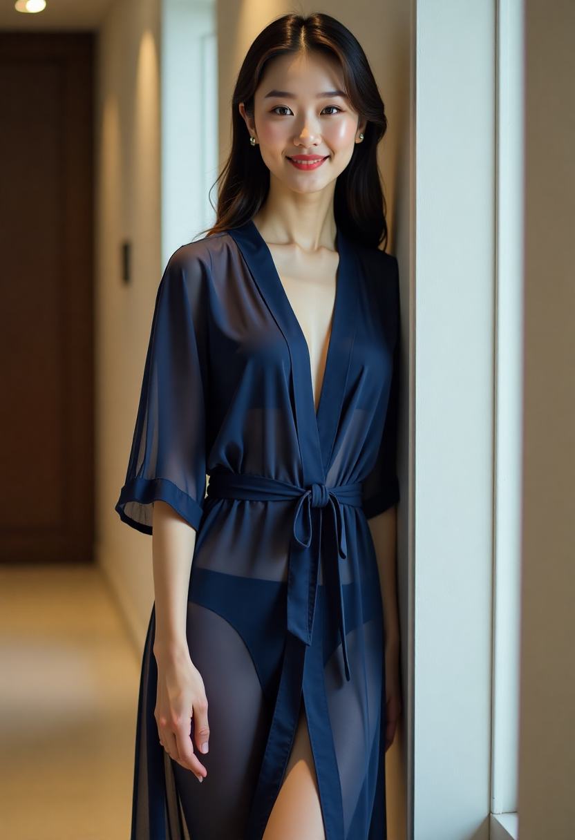 总决赛灯光转暗前的解说台画面